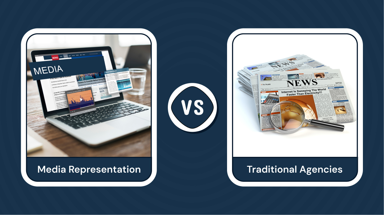 Media Representation vs. Traditional Agencies
