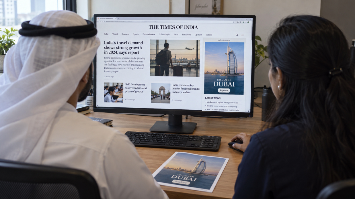Advertising in India for UAE Brands